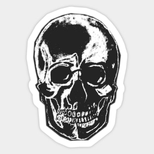 A grey skull Sticker